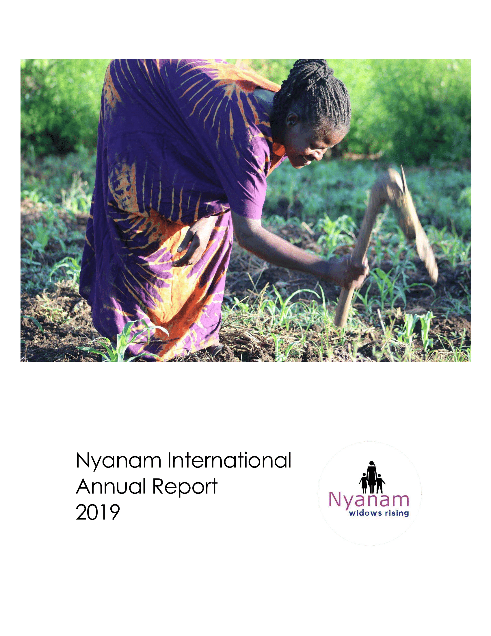 Cover of the 2019 Nyanam annual report