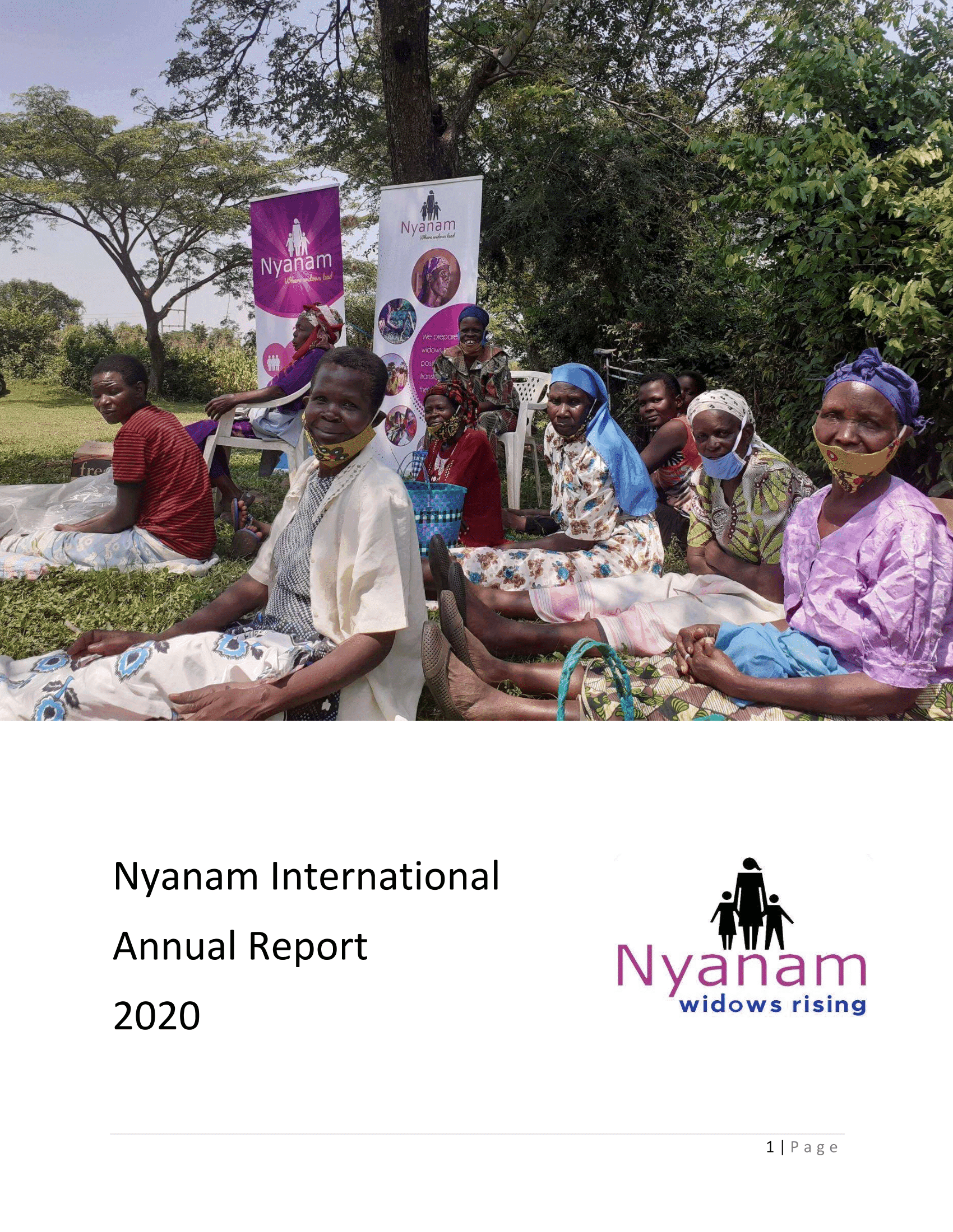 Cover of the 2020 Nyanam annual report