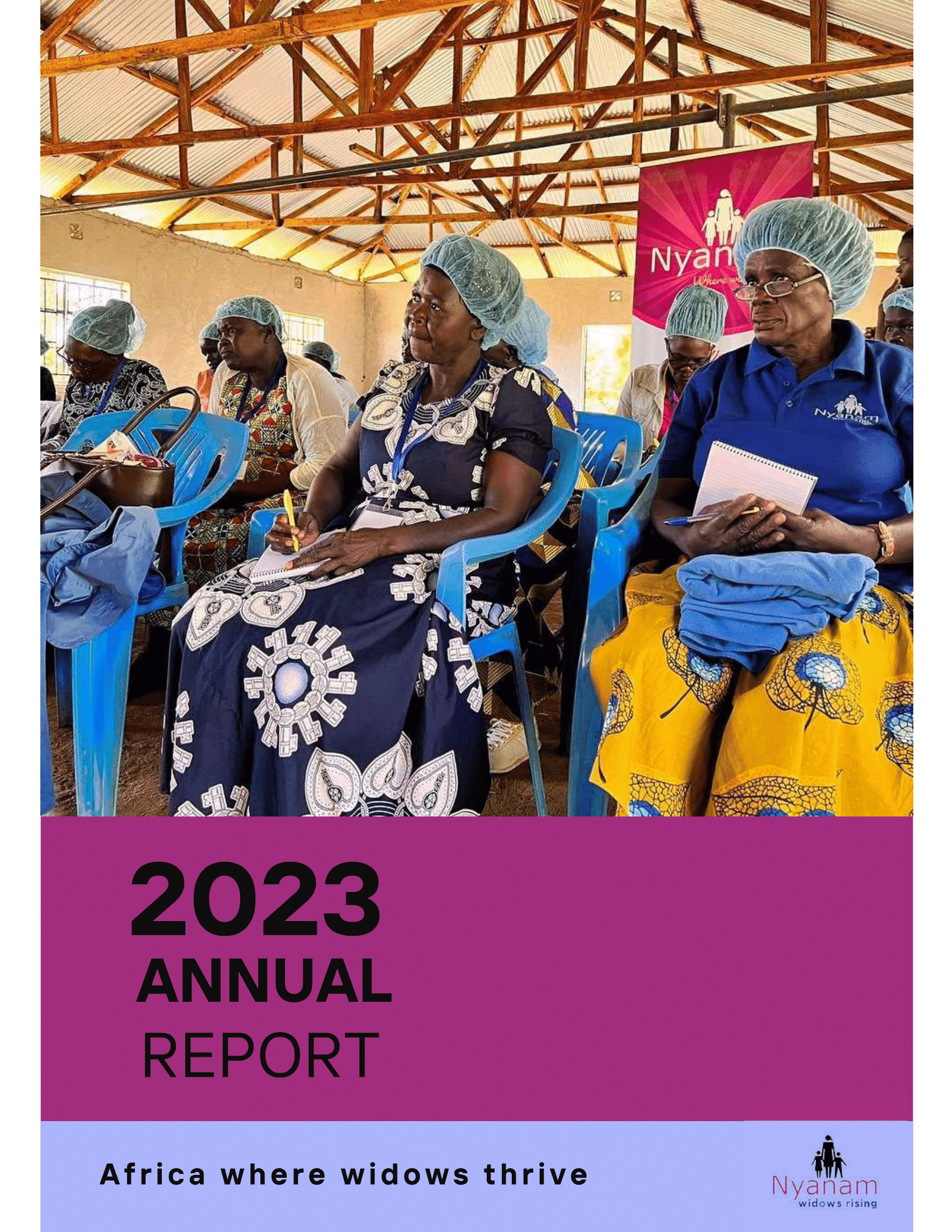 Cover of the 2023 Nyanam annual report