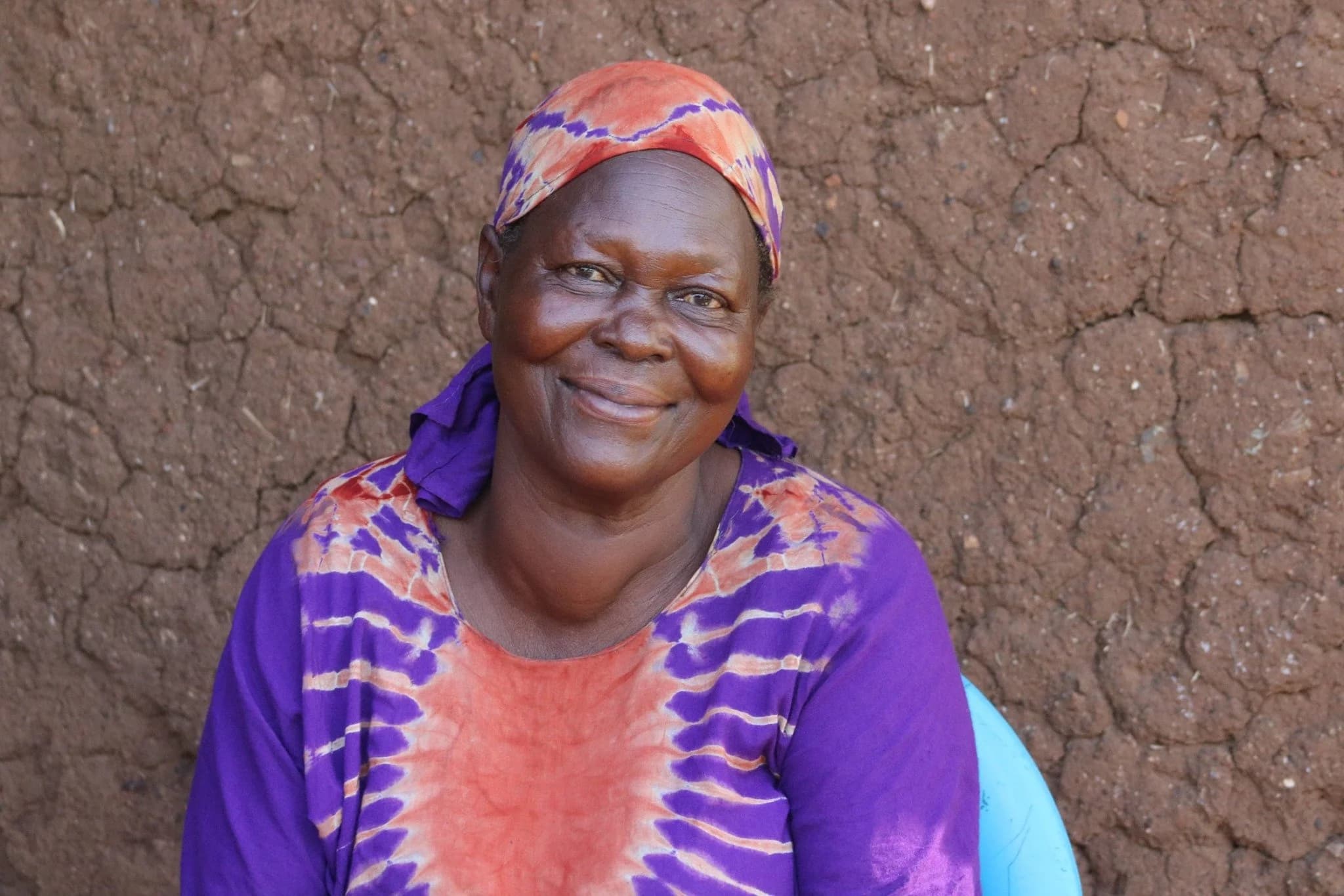Portrait of a widow featured in the 2023 campaign materials