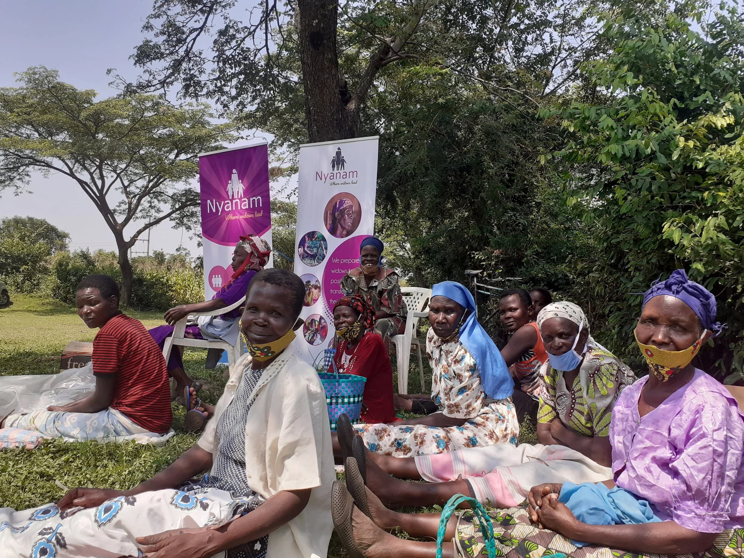 Some of the widows who participated in Nyanam Widows Rising International Widows Day 2020 celebration.