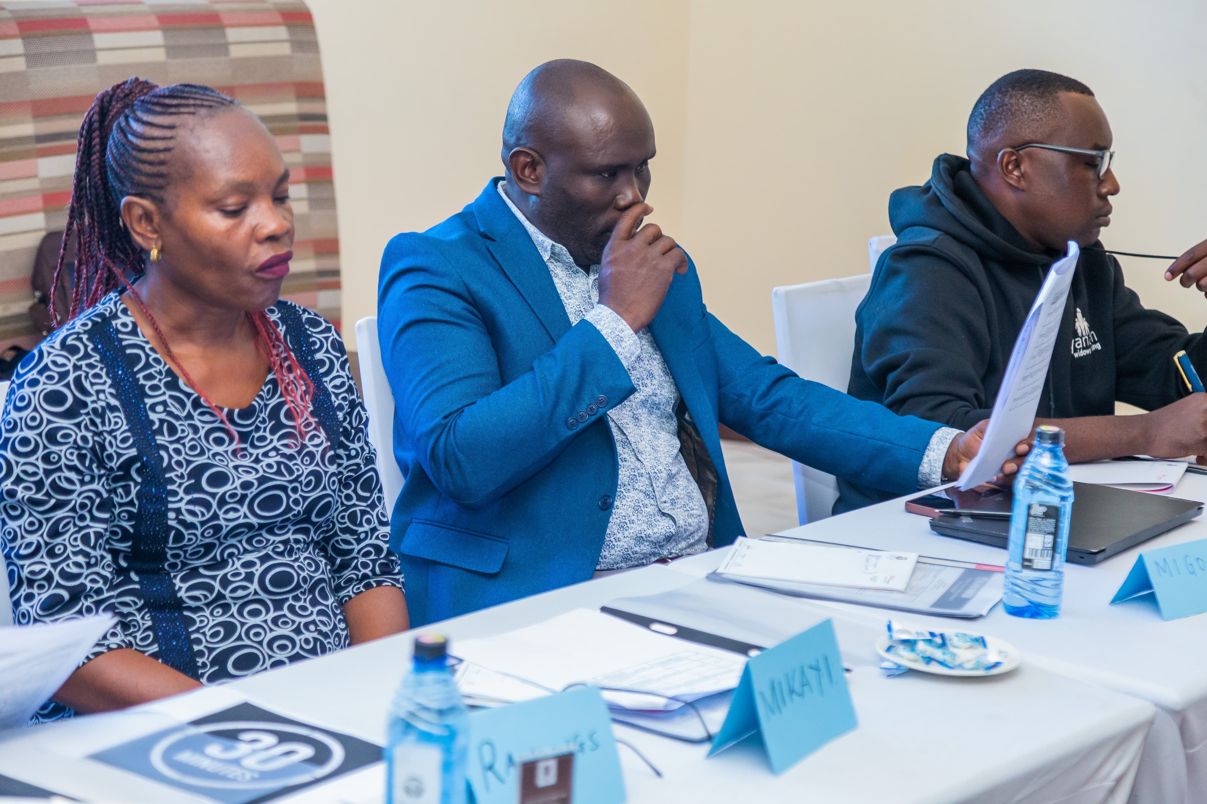 Staff training session used as the thematic image for Voice of Change stakeholders and roles