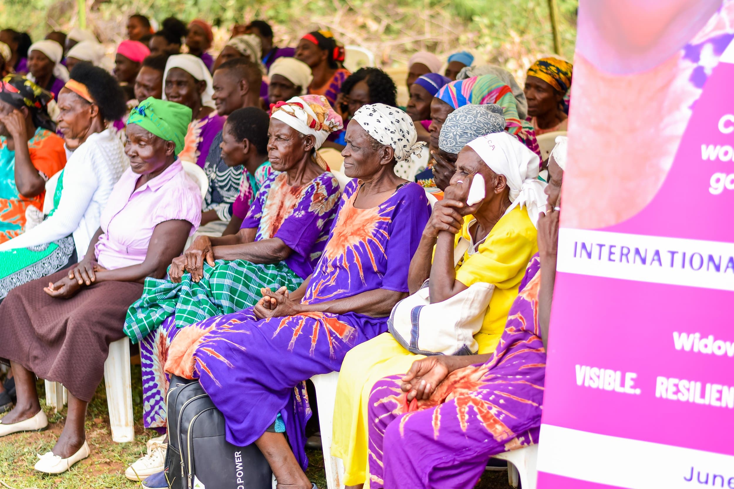 Widows gathered during the 2024 International Widows Day celebration